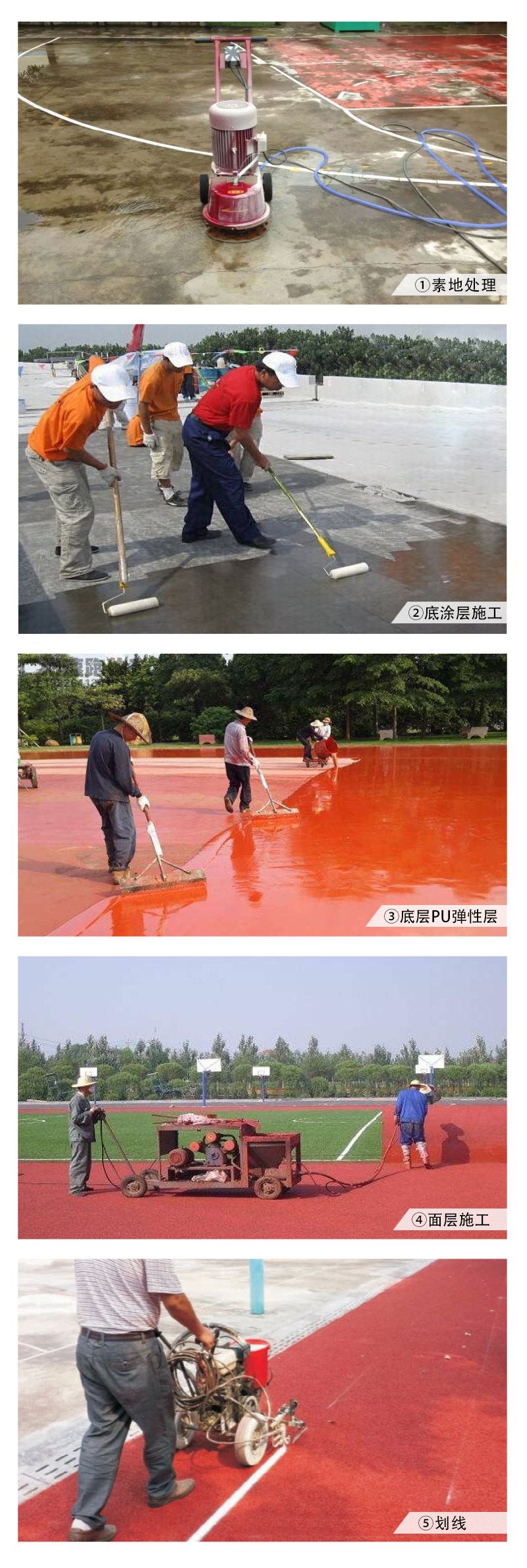 塑胶跑道施工流程