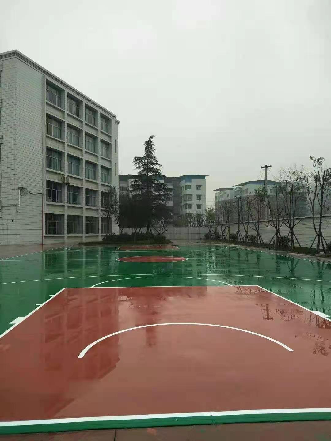 硅PU篮球场