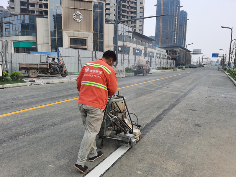 道路划线,热熔标线