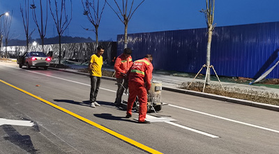 自贡道路划线施工