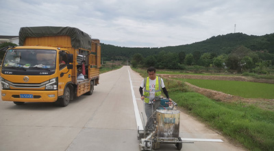 广元道路划线施工