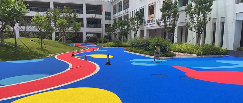 EPDM彩色拼花场地